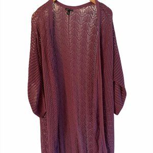 Torrid Purple Cardigan Size 1